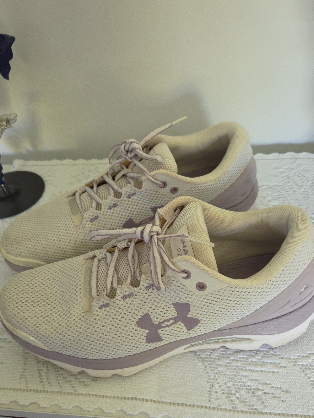 Under Armour Women’s Pale Lavender Mesh Athletic Sneakers